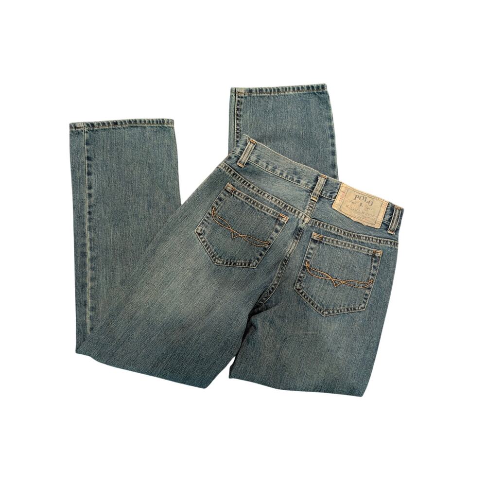 Polo Ralph Lauren Boys Bottoms, 100% Cotton Hampton Straight Jeans, Sz 12
